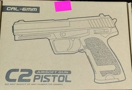 Детский металлический страйкбольный пистолет airsoft gun Модель C2