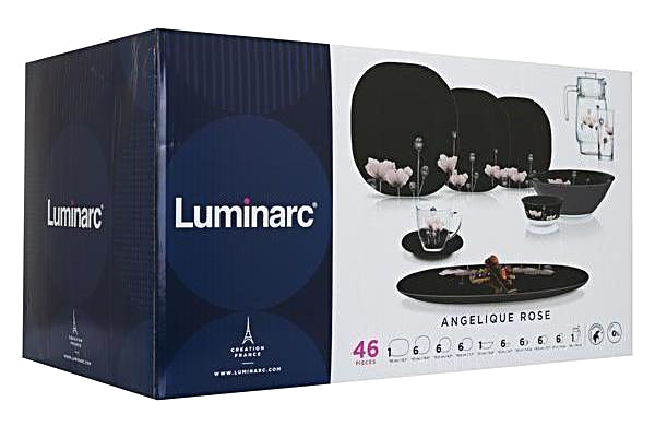 Столовый сервиз Luminarc Angelique Rose 46 предметов на 6 персон - фото 4 - id-p86188467