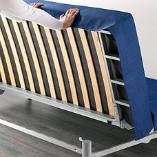 Диван-кровать 3-местный БЕДИНГЕ Шифтебу синий ИКЕА, IKEA, фото 3