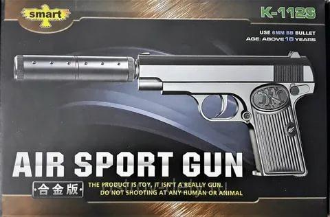 Детский металлический страйкбольный пистолет airsoft gun Модель K112S