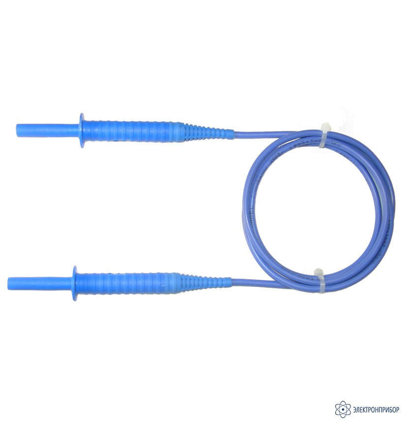 Провод измерительный 1,8 м с разъемами "банан" голубой 5 кB для MIC-5000 - фото 1 - id-p86212454