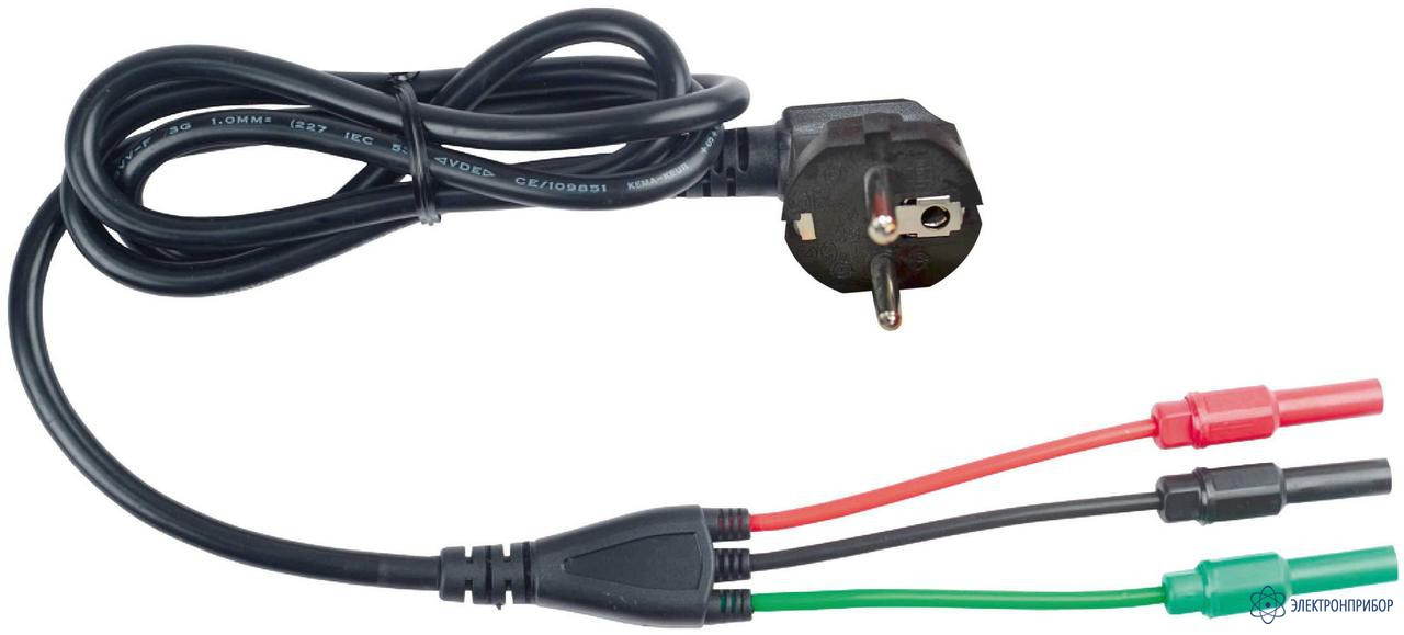 TEL-EL опциональный измерительный провод (3-х проводной кабель с коннектором в виде евро-вилки) для - фото 1 - id-p86212679