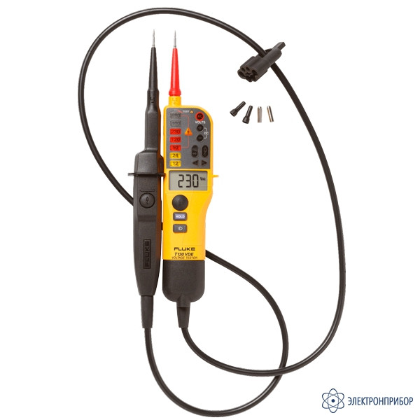 Fluke T130/VDE тестер напряжения/целостности с ЖК-дисплеем и переключаемой нагрузкой (версия VDE) - фото 1 - id-p86214227