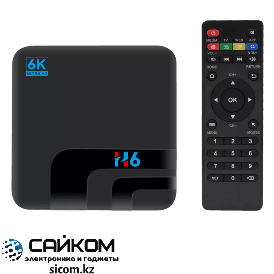 ANDROID TV BOX H6 Компактный Андроид ТВ-бокс, USB 3.0, Cortex A53 - фото 2 - id-p85519129