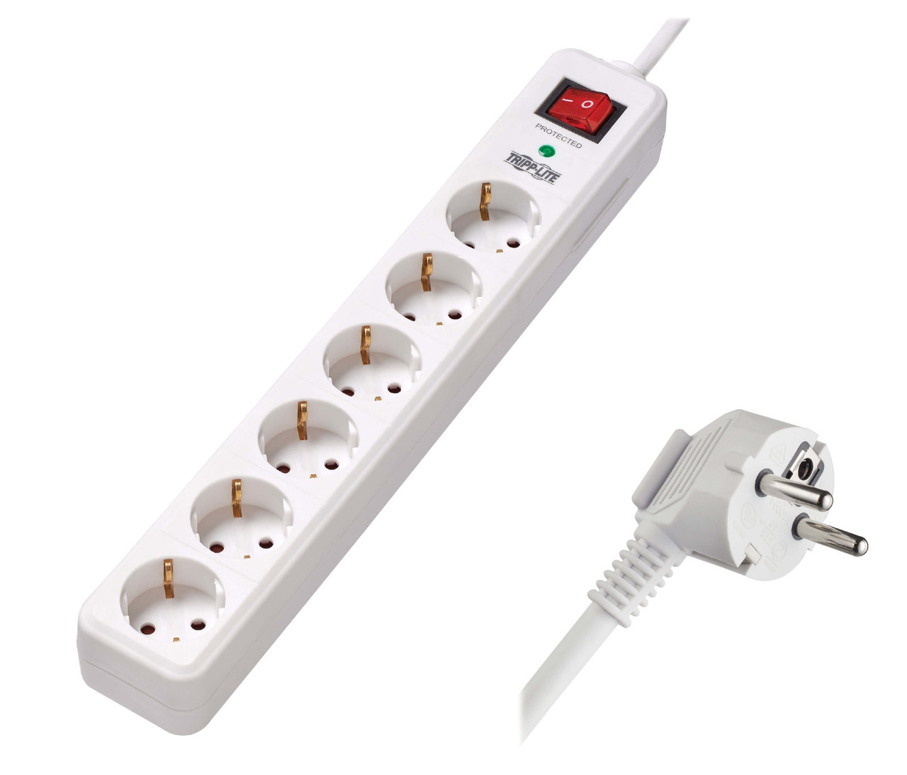 Сетевой фильтр TrippLite/TLP6G18/6 розет./1,8 м/16 А/Surge Protector/Schuko/White