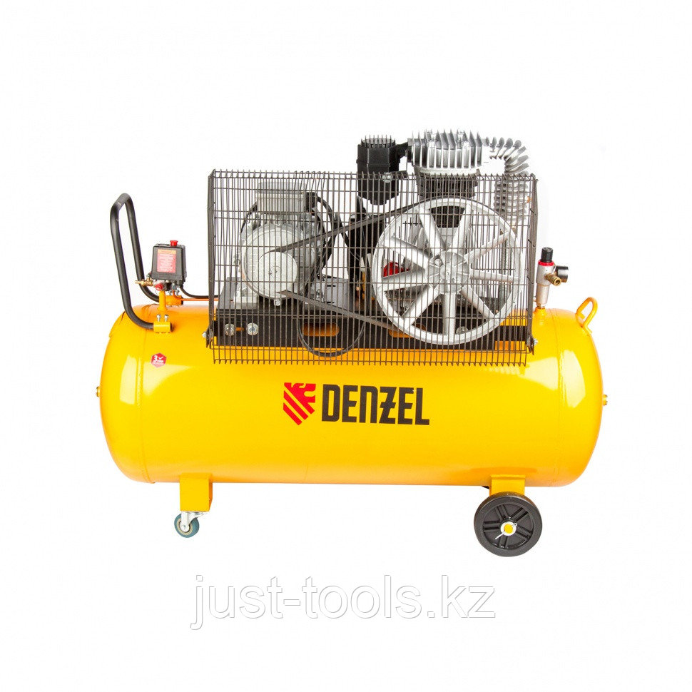 Компрессор DR4000/200, масляный ременный, 10 бар, производительность 690 л/м, мощность 4 кВт Denzel, фото 1