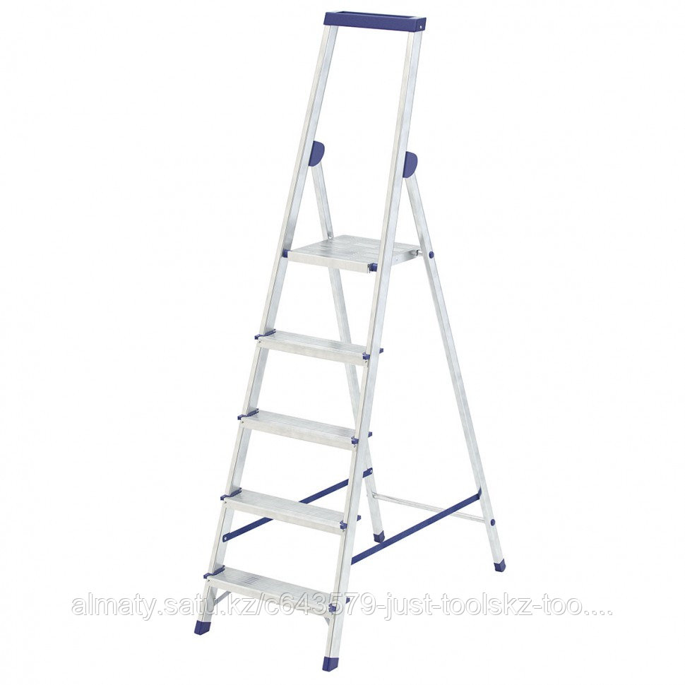 Стремянка алюминиевая с органайзером "Универсал", 5 ступеней, Россия, Сибртех