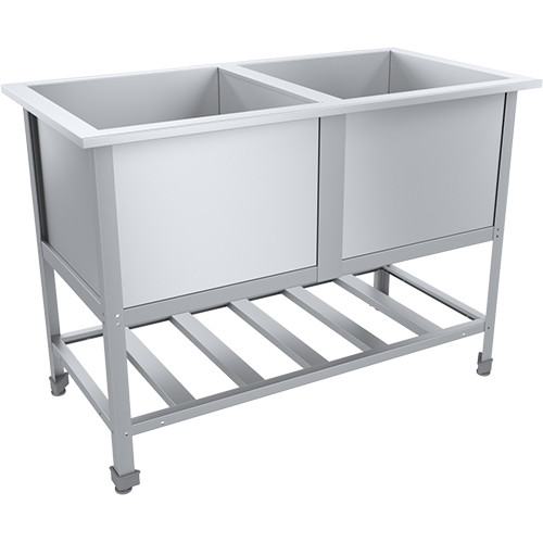 Ванна моечная СТАНДАРТ ЦК ВМО2-530СЦК-М 1220х630х870(890) мм, фото 1