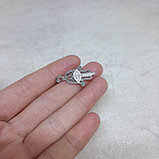 Навеска Хамса, с фианитами, 22х17мм, фото 3