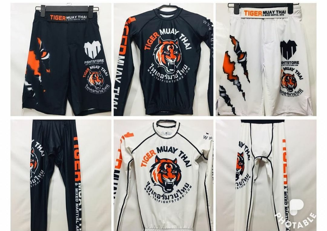 Комплект Muay Thai Tiger 3 в 1: рашгард, лосины, шорты
