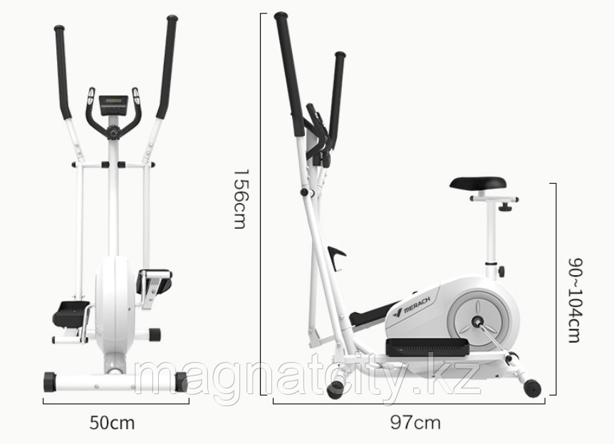 Эллипсоид с сиденьем MERACH, MR-536 (белый) - фото 7 - id-p86240177