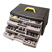 WMC tools Набор инструментов 135  предметов  1/4"3/8"(6гр.)(8-19мм),в кейсе с выдвижными полками WMC TOOLS