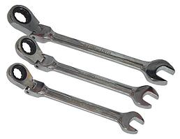 BaumAuto Ключ комбинированный трещоточный c шарниром 27мм 15558       BM600727F(75727F)