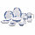 Столовый сервиз Arcopal Aliya Blue 46 предметов на 6 персон, фото 2