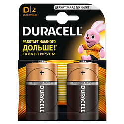 Батарейки щелочные Duracell Basic типа D LR20/MN1300, 2шт