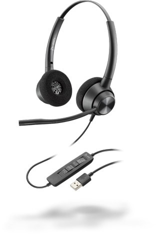 Plantronics Poly EncorePro EP320 USB-A — профессиональная телефонная гарнитура