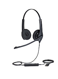 Jabra BIZ 1500 Duo USB - проводная гарнитура для ПК (2 динамика, USB, широкополосный звук)