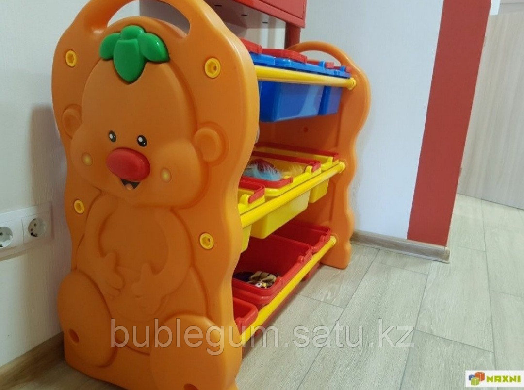 Детская пластиковая этажерка для игрушек