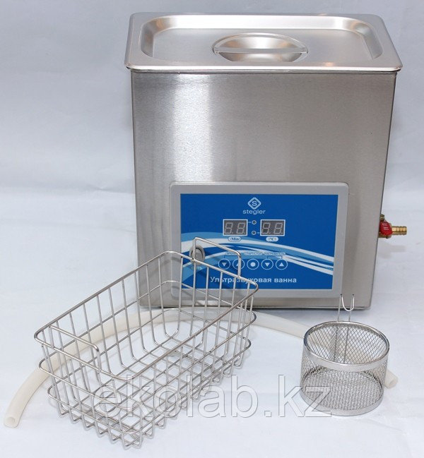 Ультразвуковая ванна (мойка) Stegler 5DT (5 л,20-80°C, 120W)