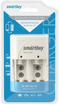 ЗУ для аккумуляторных батареек AA/AAA/9V Smartbuy SBHC-505-4 порта