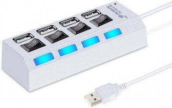 USB 2.0 хаб с выключателями SBHA-7204