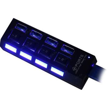 USB 3.0 хаб с выключателями SBHA-7304 СуперЭконом