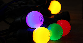 Светодиодные лампы 7 ватт,  лампочка для ретро гирлянда Belt light, лампочки разноцветные, лампы для гирлянд, фото 2