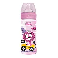 Бутылочка Wellbeing Anti-colic 250 мл 2м+, розовый (Chicco, Италия) 1201831 Бутылочка Wellbeing Anti-colic 250 мл 2м+, розовый (Chicco, Италия)