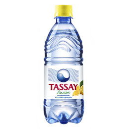 Вода газированная питьевая Tassay лимон с газом 0,5 л