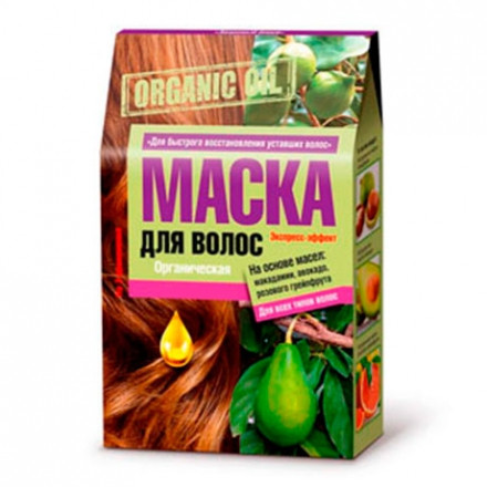 Маска для волос Organic Oil с маслом макадамии, авокадо, грейпфрута Восстановление 3 х 30 мл