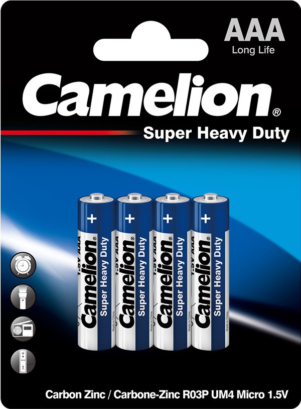 Батарейки Camelion Super Heavy Duty AAA, 4шт