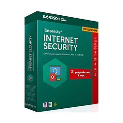 Антивирус Kaspersky Internet Security Продление (2 ПК / 1 год) карта / электронный ключ