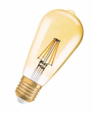 Винтажная лампа Эдисона 8 ватт,  лампочка ретро-стиля, ретро лампочка, винтажная лампочка 8 Вт., фото 2