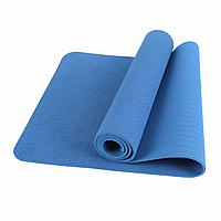 Коврик для йоги и фитнеса синий, фото 1