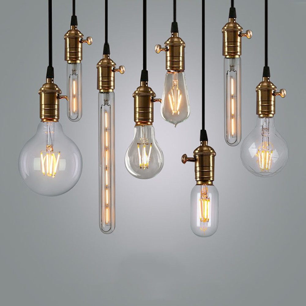 Лампа ретро-стиля, ретро лампа Эдисона от 2 до 40 ватт. Винтажная лампа, старинная лампа Эдисона., фото 1