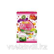 Аодзиру с коллагеном и плацентой со вкусом фруктов, YUWA, 1 пакетик