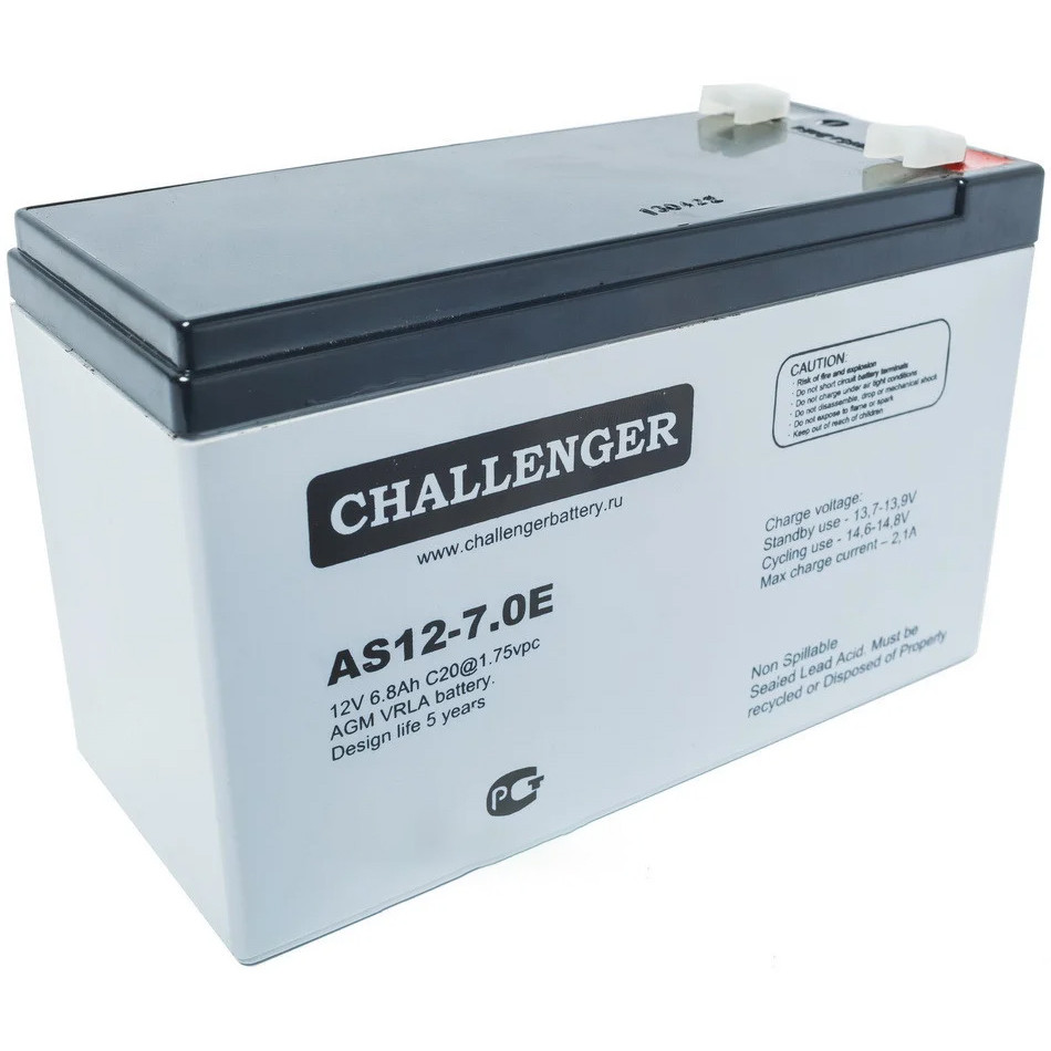 Аккумулятор Challenger AS12-7.0A (12В, 7Ач)