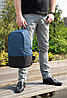 Стандартный антикражный рюкзак, синий, фото 6