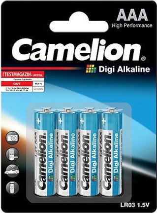 Батарейки Camelion Digi Alkaline AAA, 4шт