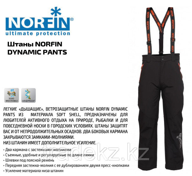Штаны для туризма и спорта NORFIN DYNAMIC, размер M - фото 3 - id-p86419306