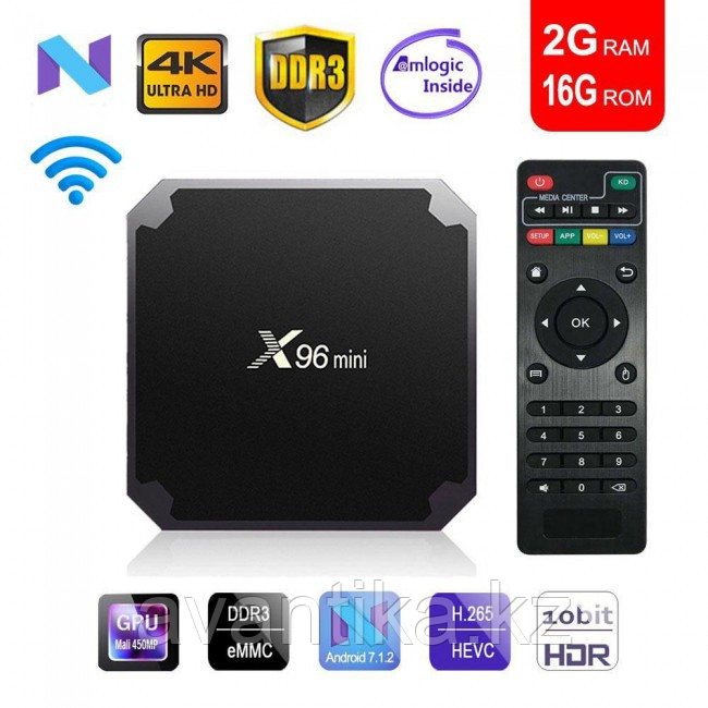 Андроид Смарт ТВ приставка smart tv box X96 Mini S905W New 2/16 Gb New version 2020г