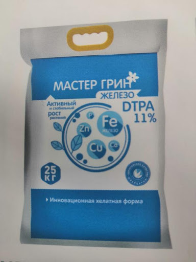 Удобрение Мастер Грин DTPA-Fe 11%, производитель Biochefarm, 25 кг - фото 1 - id-p86419655