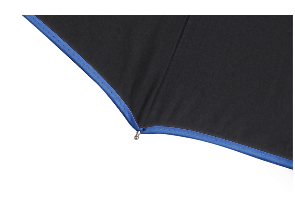 Зонт складной Уоки, черный/синий (Р) - фото 5 - id-p86422756