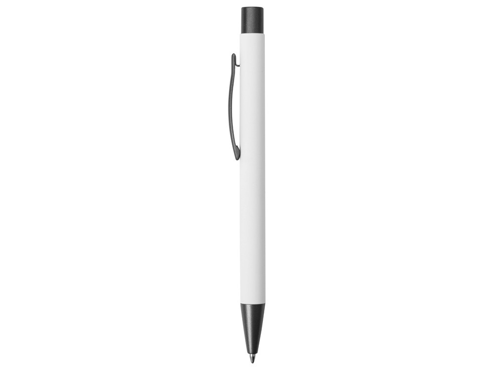 Ручка металлическая soft touch шариковая Tender, белый/серый - фото 3 - id-p86422916
