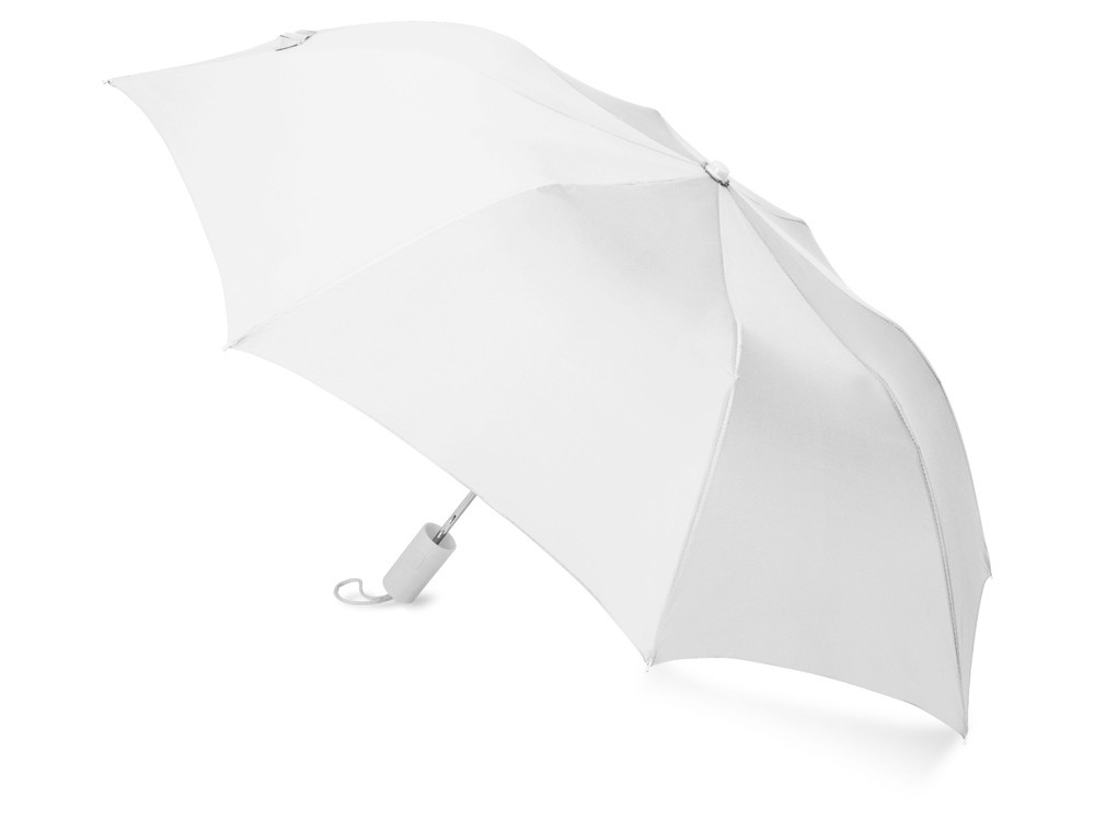 Зонт складной Tulsa, полуавтоматический, 2 сложения, с чехлом, белый - фото 2 - id-p86422931