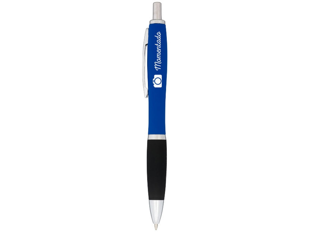 Прорезиненная шариковая ручка Nash, ярко-синий - фото 2 - id-p86422947