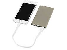Портативное зарядное устройство Мун с 2-мя USB-портами, 4400 mAh, бронзовый (Р), фото 3