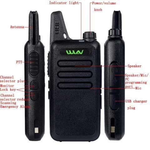 Комплект из двух радиостанций WLN KD-C1 с зарядкой от USB [UHF 400-470] - фото 5 - id-p86425823
