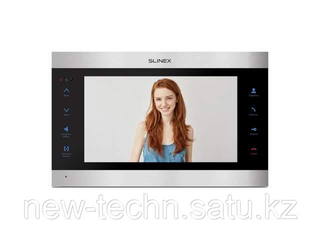 Комплект Slinex SL-10IPT V2 AHD серебро + черный + 2 видеокамеры EZCVI HAC-B1A02P