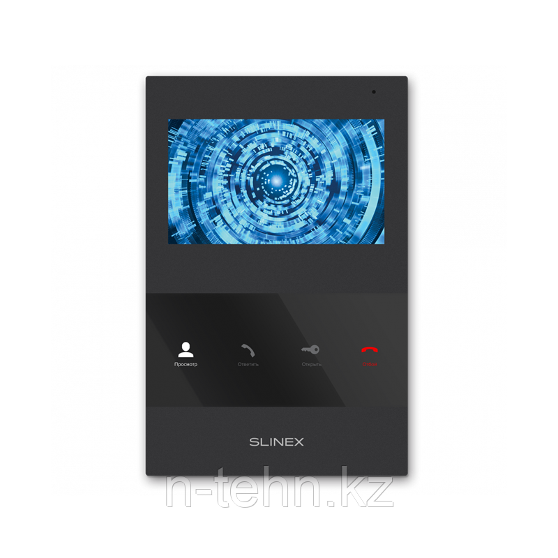 Slinex SQ-04M цвет черный. 4" Цветной домофон c программной детекцией движения